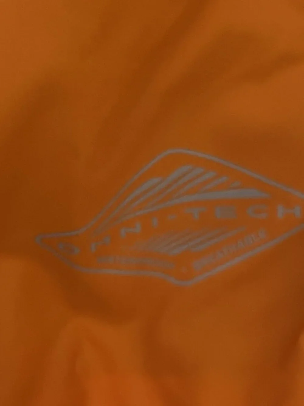 Columbia Omni-Tech Kids M Orange Hooded Waterproof Breathable Rain Jacket.    C